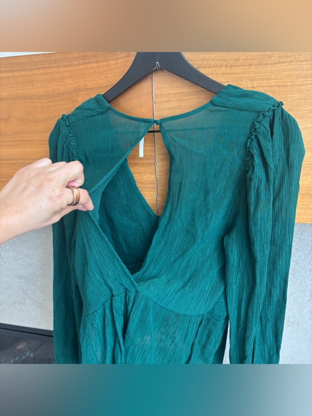 Free People Women's Daia Puff Sleeve Top, Size S - Picture 13 of 13